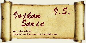 Vojkan Sarić vizit kartica